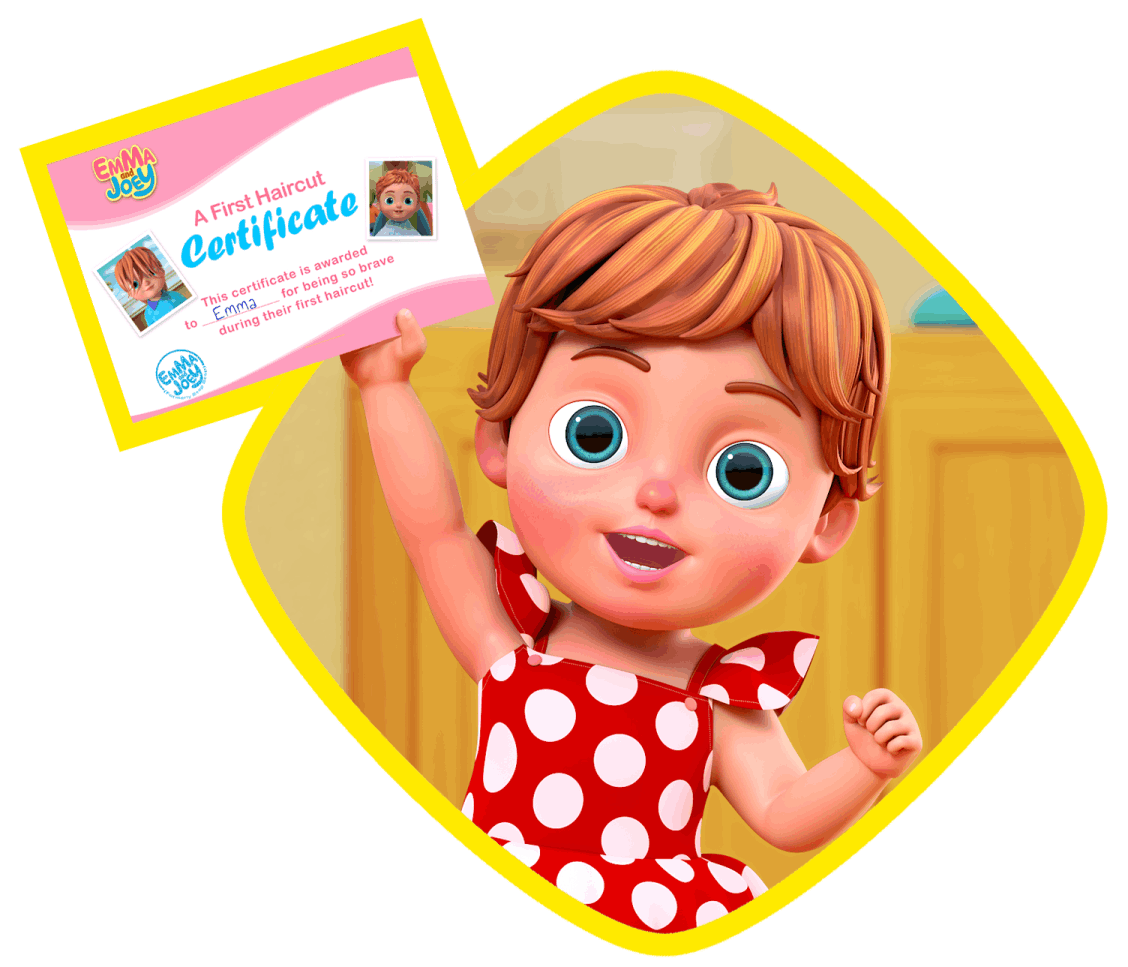 Emma from Emma and Joey Kids Songs - A creative girl who loves singing, dancing, and learning
