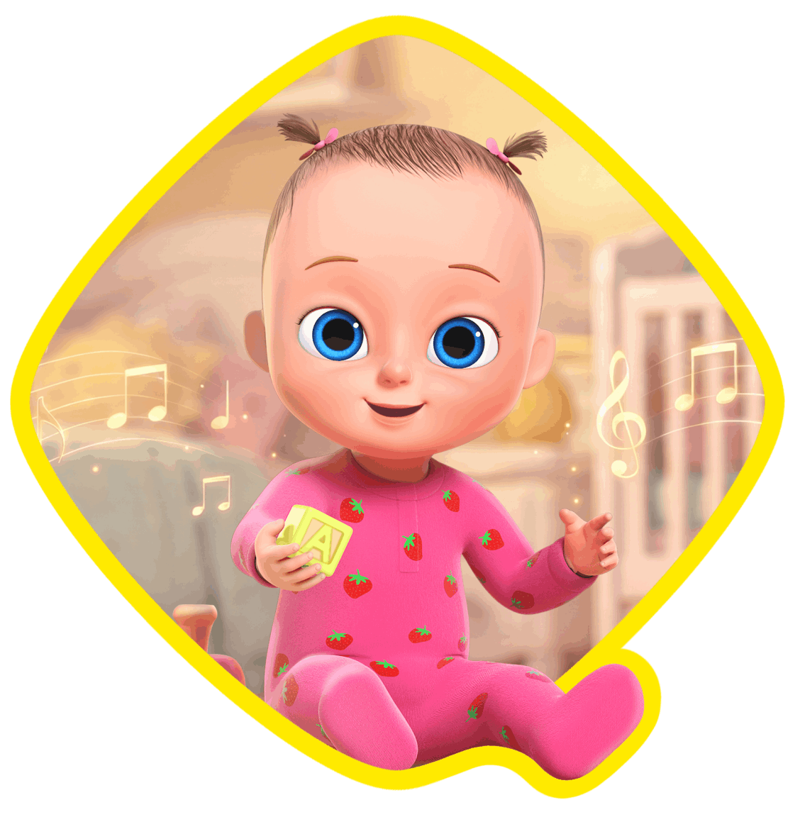 Lily the baby sister from Emma and Joey - Sweet baby songs and lullabies for toddlers